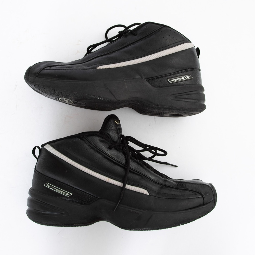 Reebok DMX Men’s leather high top sneaker black 4-77028 size 12